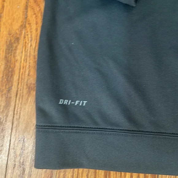 Nike dri-fit quarter zip fleece lined pullover shirt sweatshirt grey men’s s - Picture 3 of 7